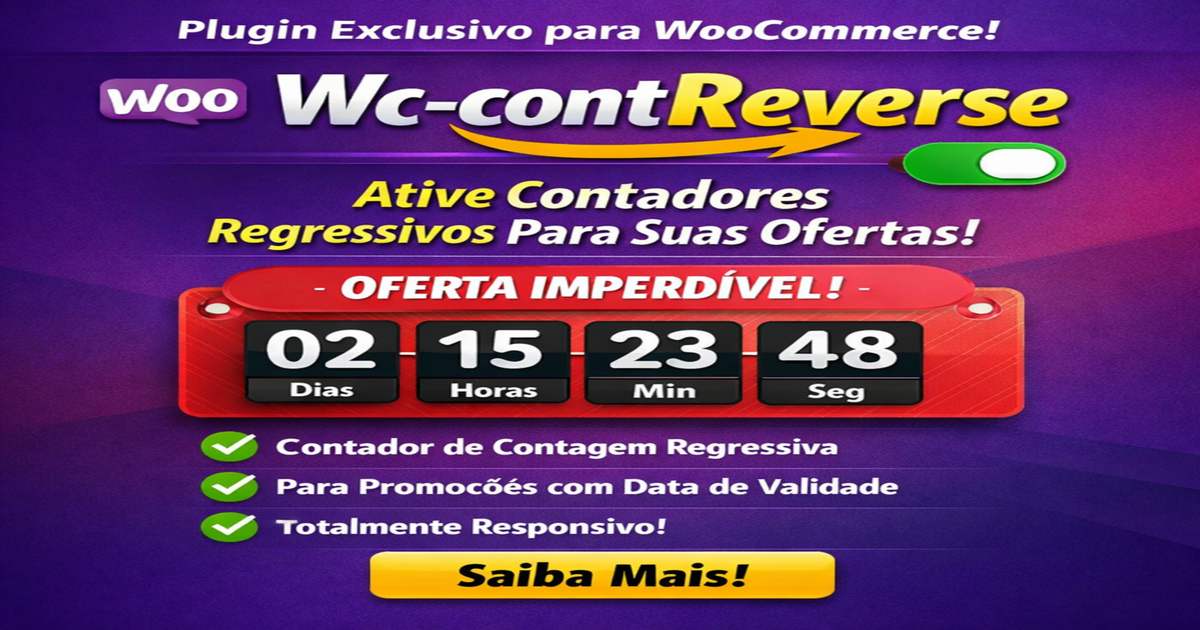 Plugin Contagem Regressiva woocommerce