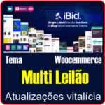 Tema multi leilão woocommerce