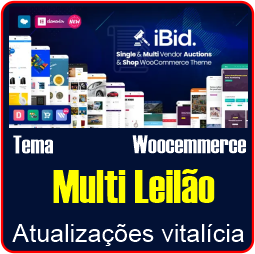 tema multi leilão woocommerce