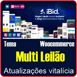 tema multi leilão woocommerce