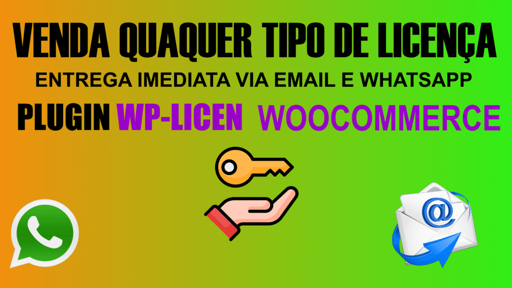 Venda licenças Key com entrega automatica via Whatsapp e Email